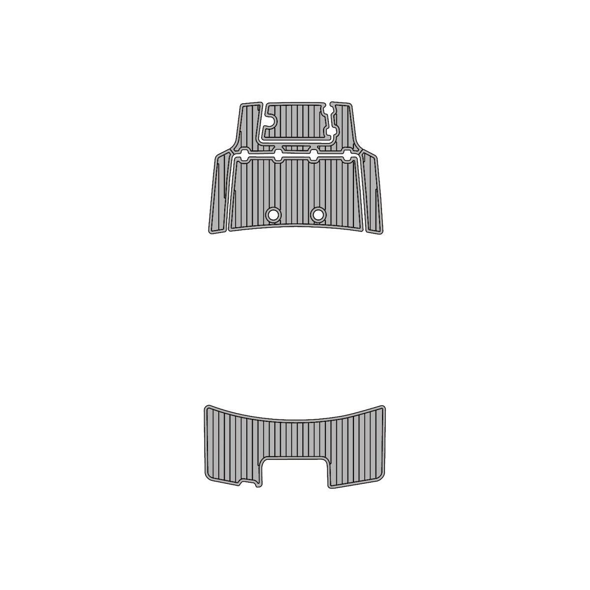 2023 Mako Pro Skiff 15 EVA Foam Faux Teak Boat Deck MatteMarine Flooring Marine Boat Decking Carpet Leaf Yacht Vehicle Pad - HJDECK