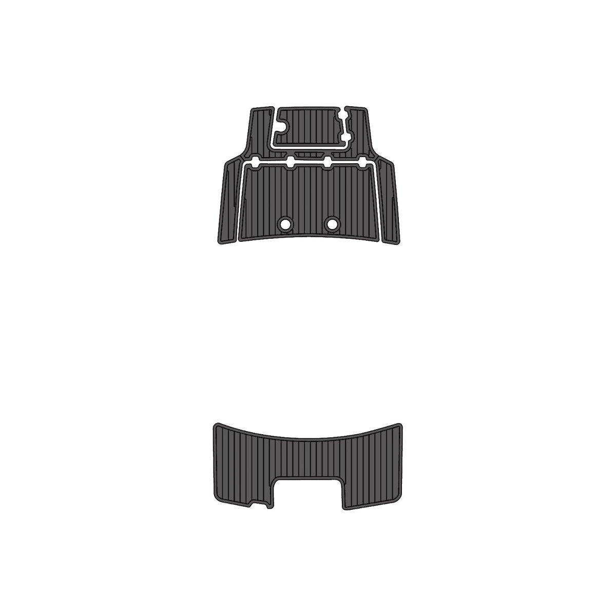 2023 Mako Pro Skiff 15 EVA Foam Faux Teak Boat Deck MatteMarine Flooring Marine Boat Decking Carpet Leaf Yacht Vehicle Pad - HJDECK