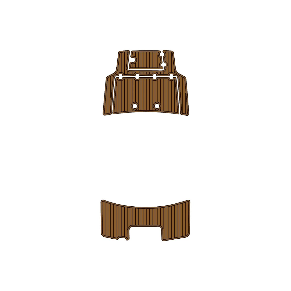 2023 Mako Pro Skiff 15 EVA Foam Faux Teak Boat Deck MatteMarine Flooring Marine Boat Decking Carpet Leaf Yacht Vehicle Pad - HJDECK