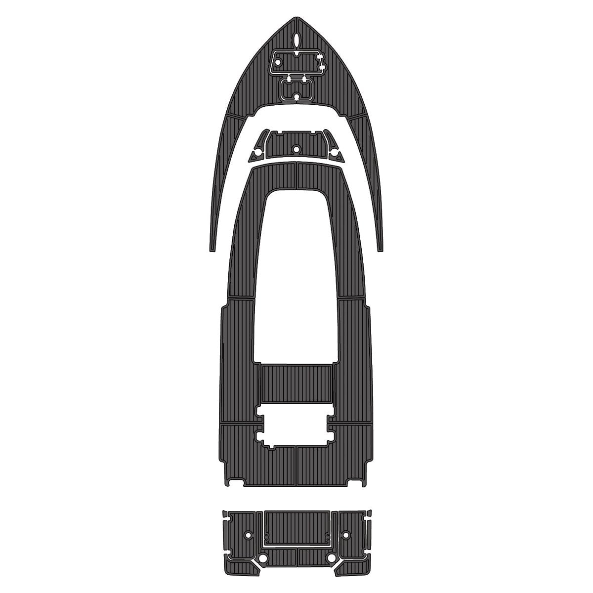 2023 Sportsman 247OE Bay Boat EVA Foam Faux Teak Boat Deck MatteMarine Flooring Marine Boat Decking Carpet Leaf Yacht Vehicle Pad - HJDECK