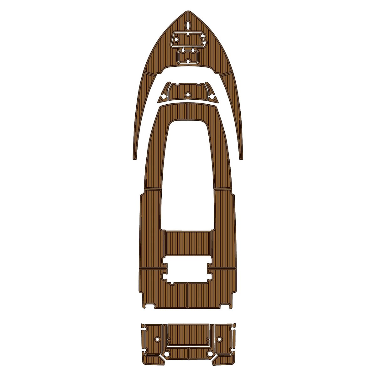 2023 Sportsman 247OE Bay Boat EVA Foam Faux Teak Boat Deck MatteMarine Flooring Marine Boat Decking Carpet Leaf Yacht Vehicle Pad - HJDECK