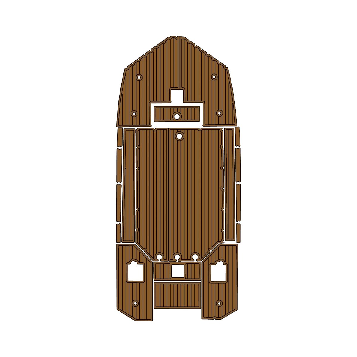 2023 Tracker 1564 EVA Foam Faux Teak Boat Deck MatteMarine Flooring Marine Boat Decking - HJDECK