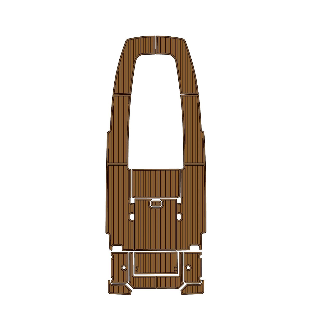 2024 Sportsman 247OE EVA Foam Faux Teak Boat Deck MatteMarine Flooring Marine Boat Decking Carpet Leaf Yacht Vehicle Pad - HJDECK