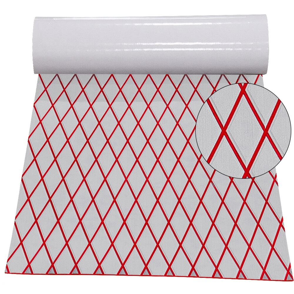 3M Self-Adhesive EVA Foam Boat Flooring | Diamond Pattern Marine Boat Decking Sheet | Non-Slip Mat for MotorBoats, Pontoon, Yacht | Helm Pad, Jon Boat Floor, ATV, UTV - HJDECK