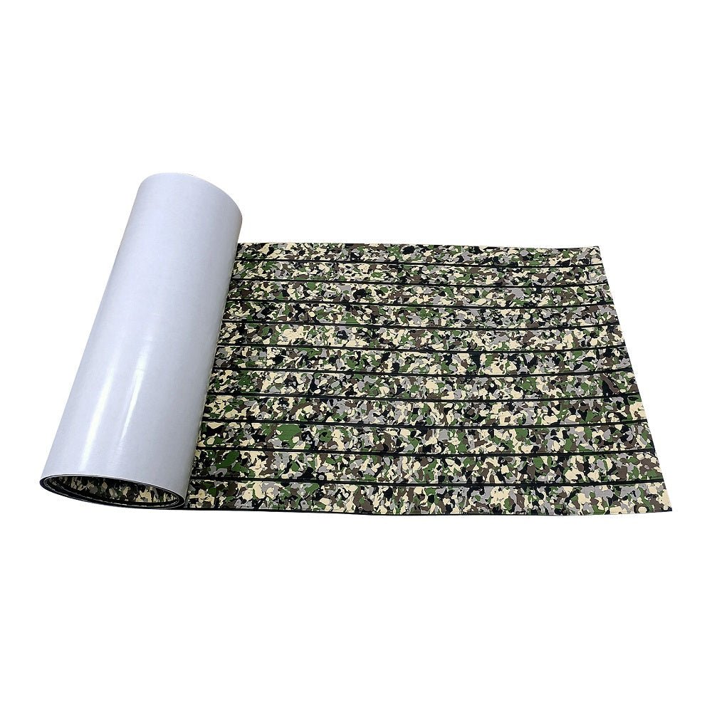 94.5"x35.4" EVA Faux Teak Marine Carpet Camo Boat Flooring - HJDECK