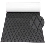 Boat Flooring EVA Foam Decking Sheet Diamond Pattern Teak Marine Mat Marine Carpet Cooler Tops Seating Non-Slip Self-Adhesive Flooring for Motorboat RV Yacht Kayak Swim Platform 74.8"x27.6"/13.8" - HJDECK