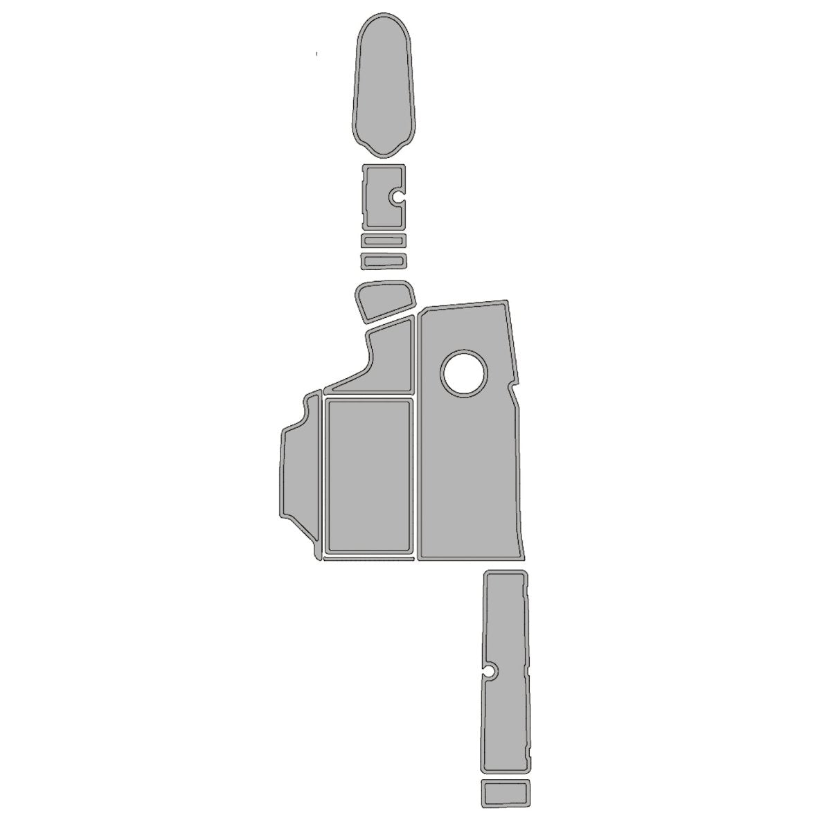 CENTURION TYPHOON EVA Foam Faux Teak Boat Deck MatteMarine Flooring Marine Boat Decking Carpet Leaf Yacht Vehicle Pad - HJDECK