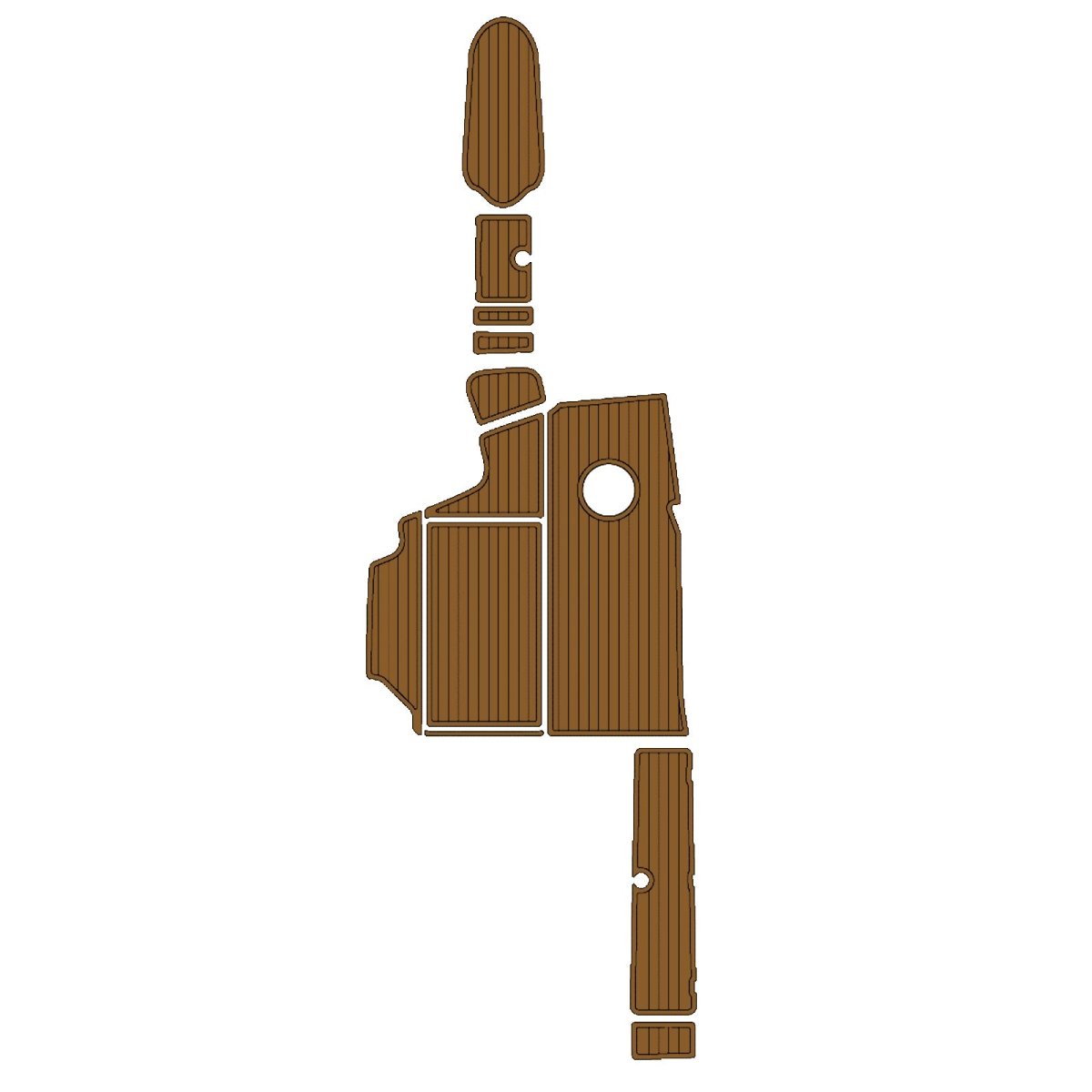 CENTURION TYPHOON EVA Foam Faux Teak Boat Deck MatteMarine Flooring Marine Boat Decking Carpet Leaf Yacht Vehicle Pad - HJDECK