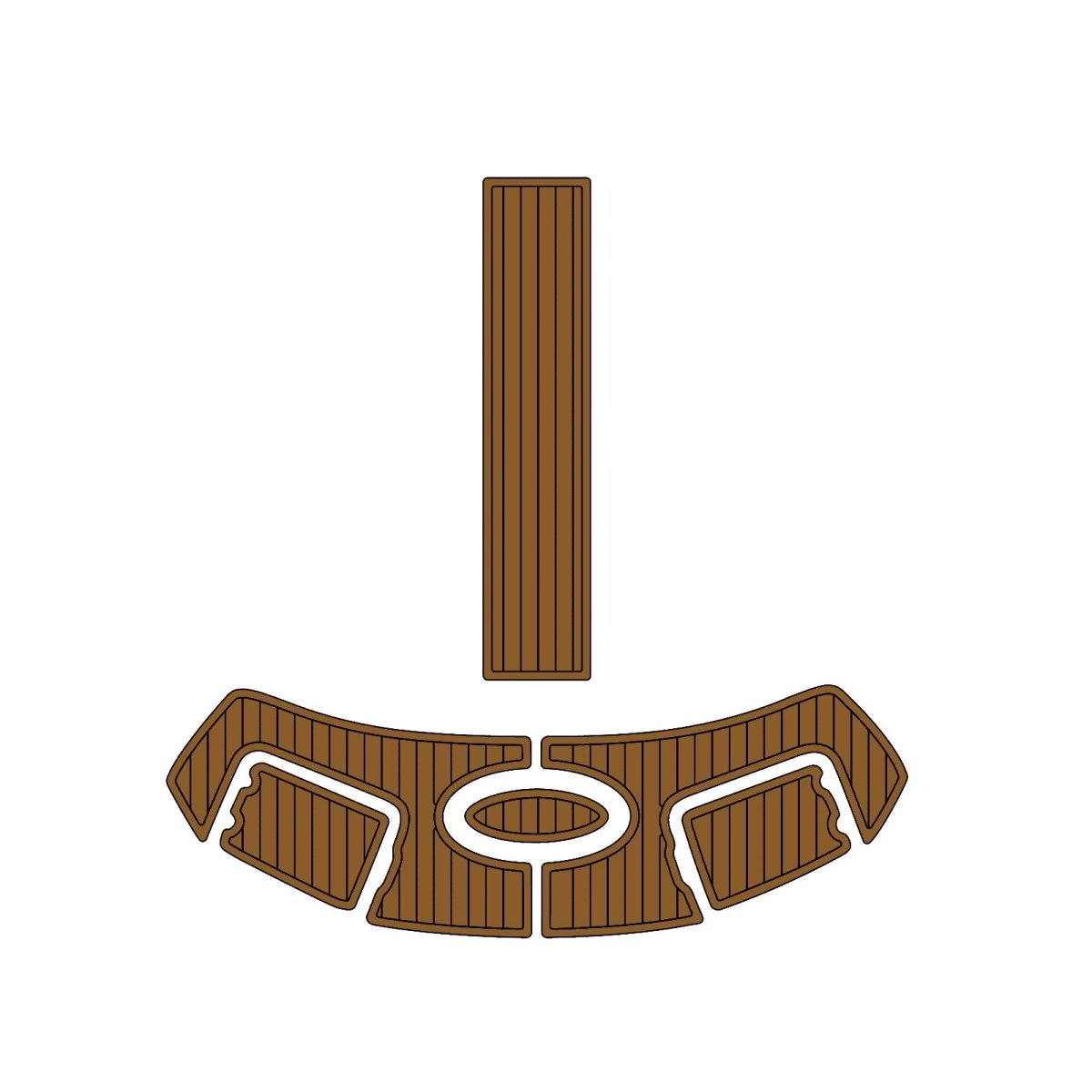 CHAPARRAl 256 SSI EVA Foam Faux Teak Boat Deck MatteMarine Flooring Marine Boat Decking Carpet Leaf Yacht Vehicle Pad - HJDECK