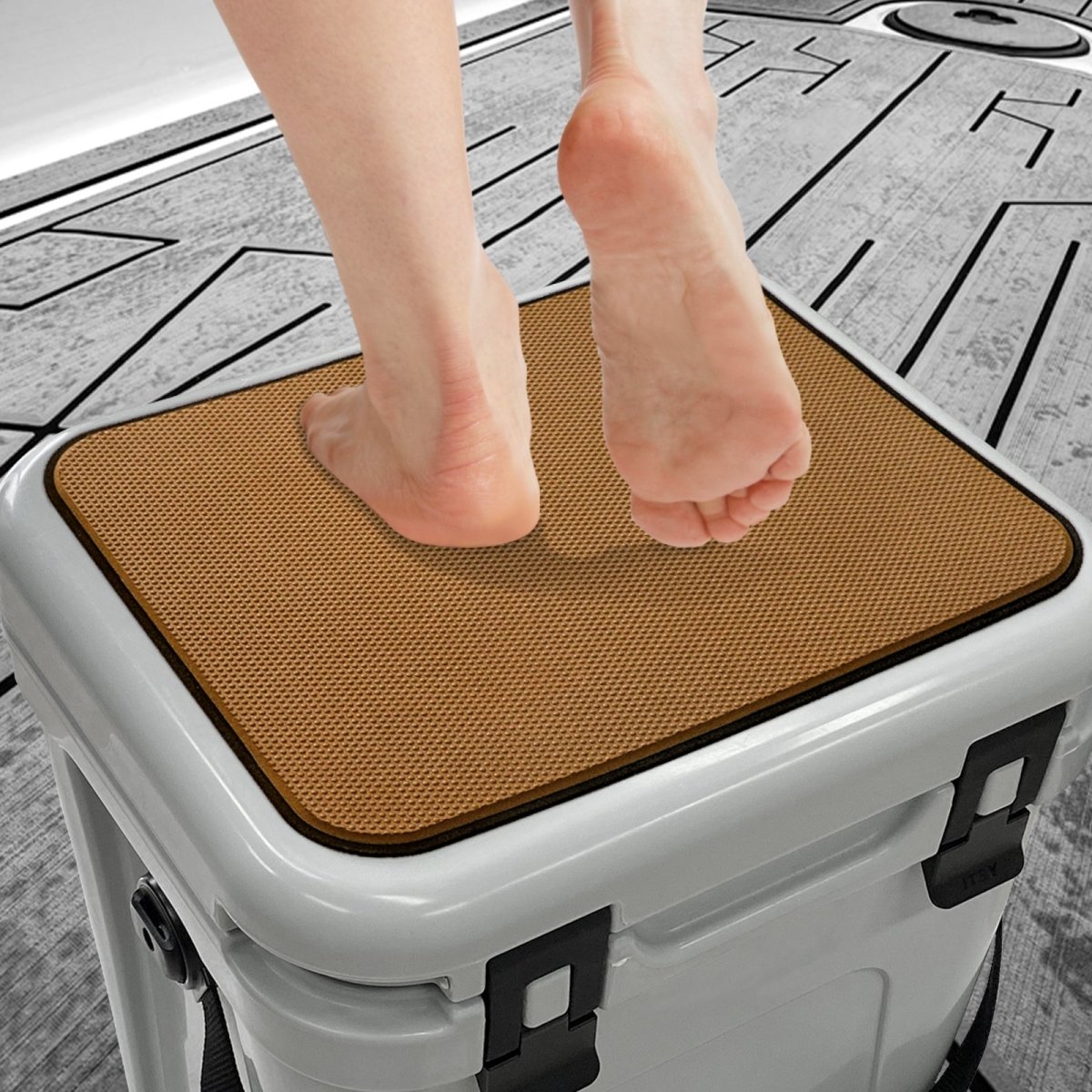 Cooler Pads EVA self-adhesive non-slip mat durable and waterproof for YETI Tundra 35 Cooler - HJDECK