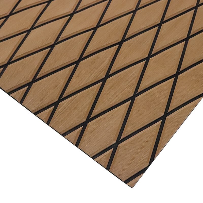 Diamond Deck Boat Flooring Hjdeck EVA Foam Teak Pontoon Flooring Non-slip Self-Adhesive Flooring Materials - HJDECK