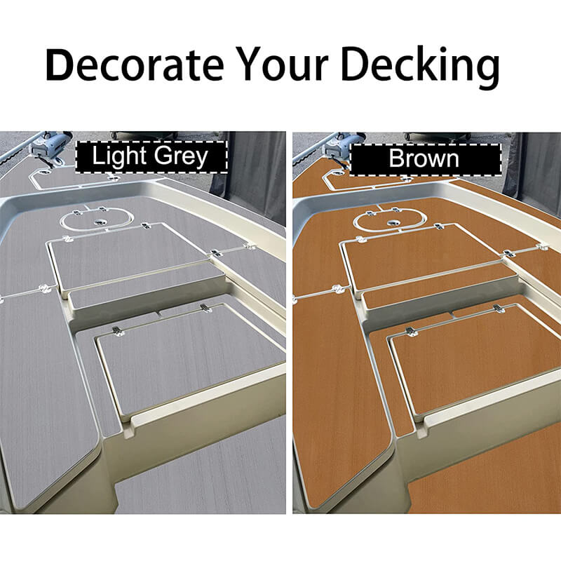 Eva Foam Boat Decking Sheet Boat Flooring with 3m Adhesive Brushed Texture - HJDECK