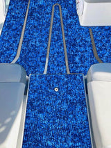 Hjdeck EVA Foam Boat Flooring Decking Sheet Pad Small Diamond Pattern Anti-Skid Faux Teak Marine Flooring Mat for Yacht Motorboat RV Yacht Swimming Pool Cooler Tops, 94.5"x35.4" - HJDECK