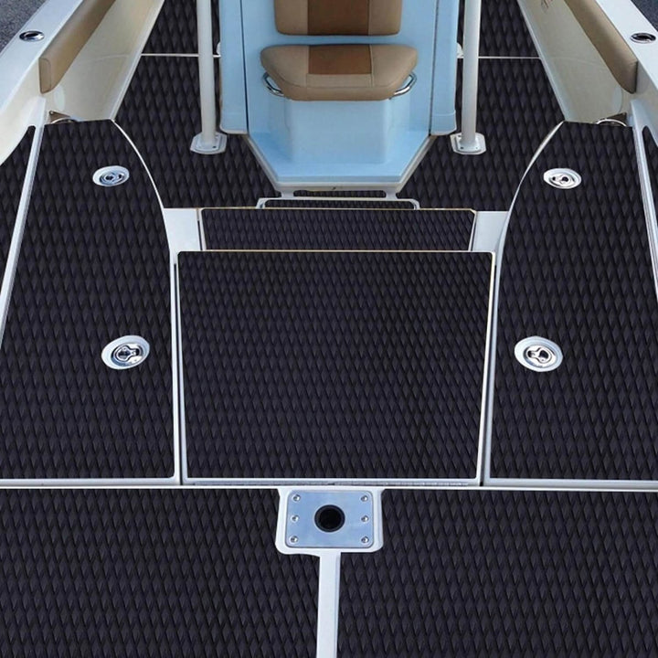Hjdeck Self-Adhesive EVA Foam Boat Flooring 94.5''x23.6''/11.8'', 47.2''x23.6''/11.8" Small Diamond Marine Decking Sheet Non-Slip Mat - HJDECK