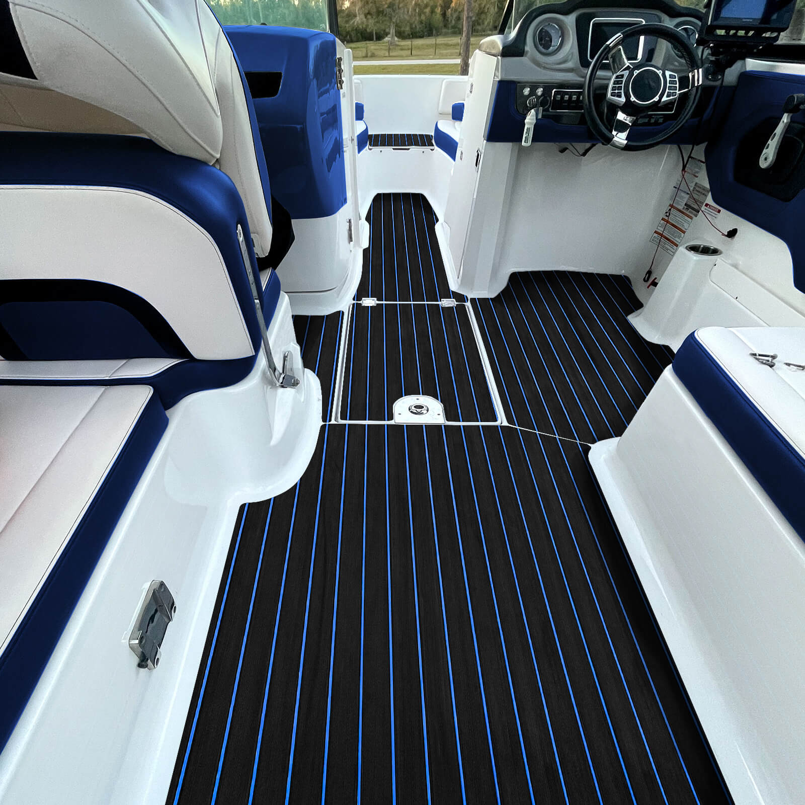 94x35 Marine EVA Foam Teak Decking Sheet For Boat & Yacht - 6mm Thick Non-Slip Mat (Direct Replacement)