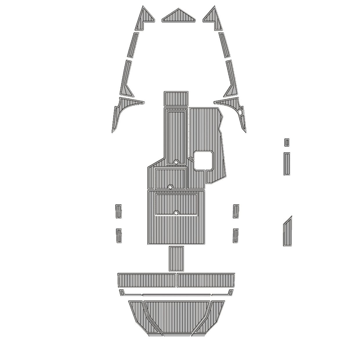 PAVATI AL24 EVA Foam Faux Teak Boat Deck MatteMarine Flooring Marine Boat Decking Carpet Leaf Yacht Vehicle Pad - HJDECK