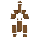 SeaRay 200 EVA Foam Faux Teak Boat Deck MatteMarine Flooring Marine Boat Decking Carpet Leaf Yacht Vehicle Pad - HJDECK