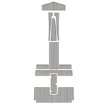 SHOCKWAVE 26 CAT EVA Foam Faux Teak Boat Deck MatteMarine Flooring Marine Boat Decking Carpet Leaf Yacht Vehicle Pad - HJDECK