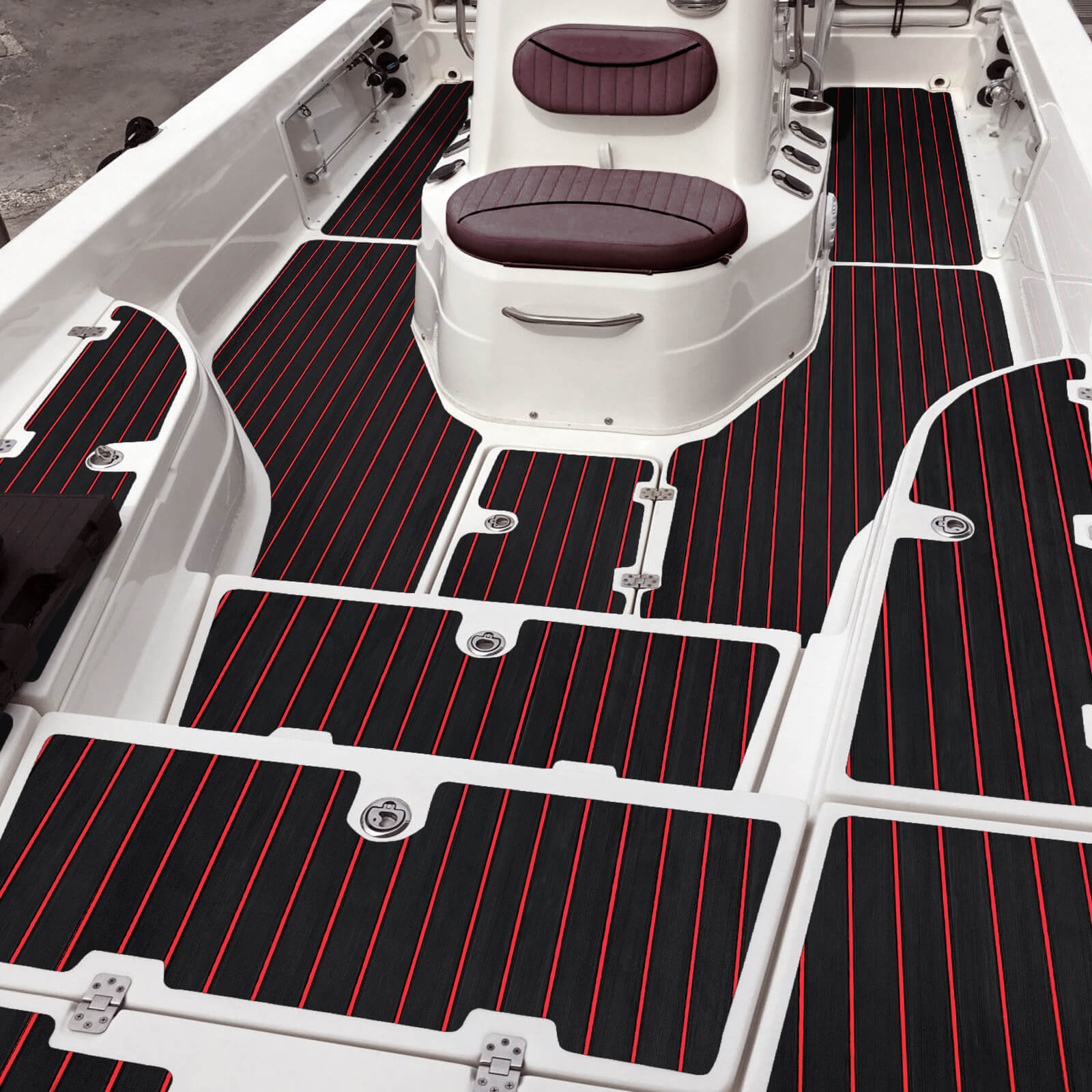 Hjdeck EVA Foam Boat Decking | Faux Teak Marine Grade with Adhesive ...